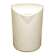 NST Nine Stars DZT-8-2W Infrared Touchless Automatic Motion Sensor Lid Open Trash Can, White, 2.1-Gallon
