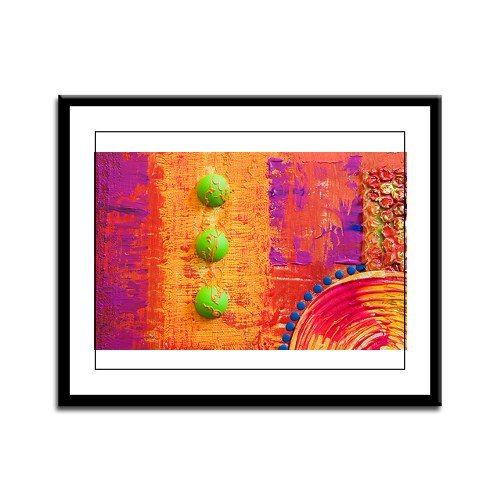 Framed Panel Print Abstract Peace Symbol