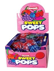 Charms Sweet Pops, Assorted, 48-Count Lollipops (Pack of 2)