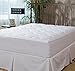 Micropuff Fitted Mattress Pad - California King Size Mattress Pad - Soft and Comfortable Fitted Mattress Protector - Mattress Cover Stretches up to 15 Inches Deep - Easy to Wash