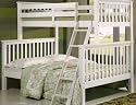 CHILTERN WHITE 3FT OVER 4FT6 TRIPLE BUNK BED NEW DESIGN