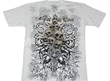 New Tattoo Cross Crown Graphics Print T Shirt White Grey Skulls, X Large 51glqlW3IML. SL160 New Tattoo Cross Crown Graphics Print T Shirt White Grey Skulls, X Large