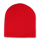 New Plain Short Cable Beanies (Comes In 10 Different Colors), Red