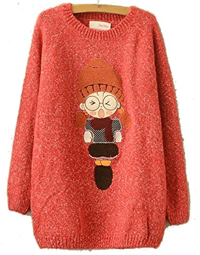 (フアングー)huanggu 緩いニット 長袖シャツ セーター コート 保温 トップス トレンディ 秋物 秋冬 ロング カジュアル 切り替えワンピース チュニック ニット レディース ニットワンピース