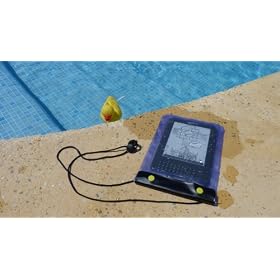 Waterproof Window Case for Amazon Kindle - Kindle Keyboard - Kindle Fire - Blue