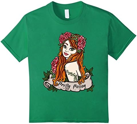 Kids Pretty Poison | Comic Book T-shirt 4 Kelly Green