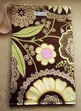 Brown Floral Diapers & Wipes Wristlet