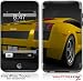 iPod Touch 2G & 3G Skin and Screen Protector Kit - Lamborghini Gallardo Rear Yellow