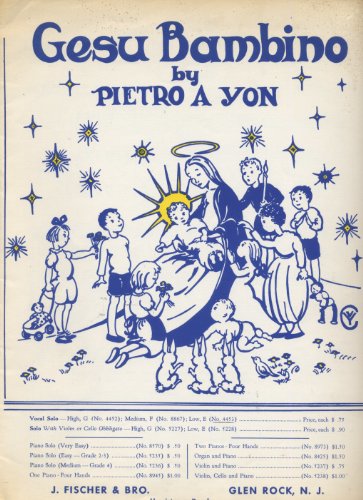 Gesu Bambino (The Infant Jesus) (Vocal Solo - Low E, 4453)