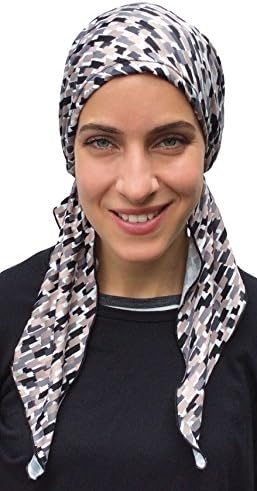 Pre Tied Fitted Bandana Head Scarf, Chemo Scarf (Park Avenue)