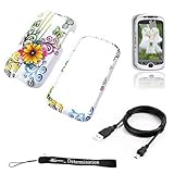 WHITE FLOWER BUTTERFLY Crystal Protective Hard Plastic Graphic Case for T-M ....