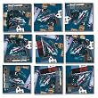 B Dazzle Great Lakes Light Scramble Squares 9 Piece Puzzle
