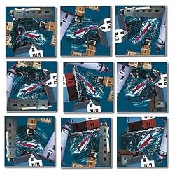 Greatlakes' Lighthouses Scramble Squares Puzzle