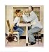Optometrist by Norman Rockwell. Size 14.91 inches width by 15.94 inches height. High Quality Art Poster Print