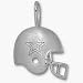 Dallas Cowboys NFL Helmet Pendant (Silver)