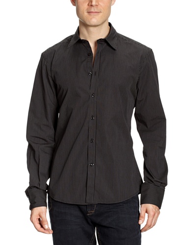 TOM TAILOR Herren Hemden/ Freizeit 20164300910/Smith striped shirt, Gr. 52/54 (XL), Schwar Preisvergleich