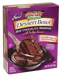 Guiltless Gourmet Hot Chocolate Brownie with Fudge Sauce, 2-Ounce Boxes (Pack of 5)