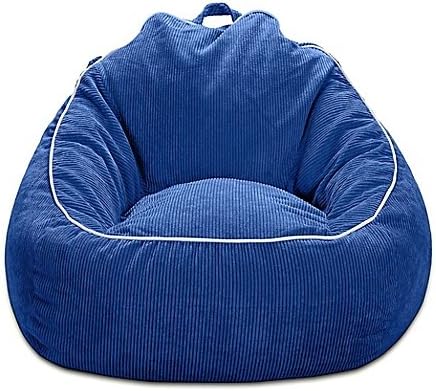 Corduroy Bean Bag Chair in Navy