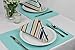 DII Basic Everyday Ribbed Tabletop 100% Cotton, Placemat Set, 13x19, Aqua, 6 Piece