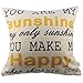 HOSL 6 Pack Cotton Linen Pillow Case Decorative Cushion Cover (NO Pillow)