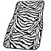 A Set of 4 Universal Fit Animal Print Carpet Floor Mats for Cars / Truck - Zebra White Tiger