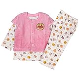 アスナロ（パジャマ・ルームウェア） アンパンマン 長袖パジャマ キルト ベビー ベスト付 マチ付95 ピンク