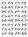Checkered Flag Stickers Party Accessory (1 count) (4 Shs/Pkg)