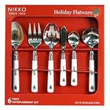 Nikko Holiday Six Piece Enterainment Flatware Set