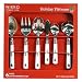 Kitchen & Housewares : Nikko Holiday Six Piece Enterainment Flatware Set