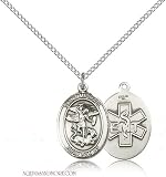 St. Michael EMT Medium Sterling Silver Medal