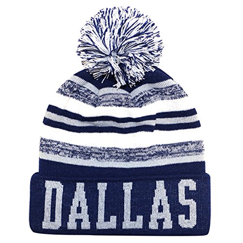 City Name Winter Beanies (Dallas Blue/Gray)