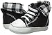 Luvable Friends Unisex Baby Crib Shoes, Black Hi Top, 6-12 Months