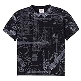 Boys' Short-Sleeve Tech Guitar Tee - Black