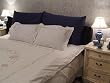 Elegant 4pc Hand Embroided Rose Bed Sheet Set-cream