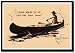 Framed Art Poster 20x30, 10,000 Miles In An 1922 Old Town Canoe