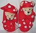 Ganz New Baby's New My 1st Christmas Footsie Rattles - Bear