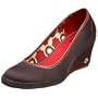 Keds Women's Bliss Skimmer Wedge,Brown Shiny Twill,8 M US