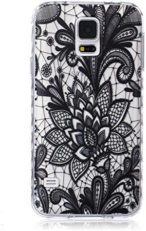 Galaxy S5 Case, ESKK® Ultra Thin Slim Flexible Soft TPU Protective Bumper Back Cover for Samsung Galaxy S5 Developer Edition G900 Best Gift for Your Lover Family (Black Mandala)