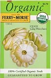 51gma0aiyiL. SL160  Ferry Morse 3214 Organic Seed Scallop Squash, White