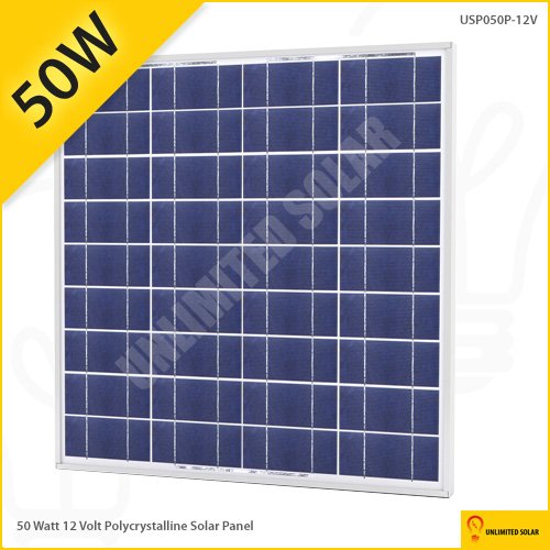 50 Watt 12 Volt Unlimited Solar Polycrystalline Solar Panel 50 Watt 12 Volt Unlimited Solar Polycrystalline Solar Panel