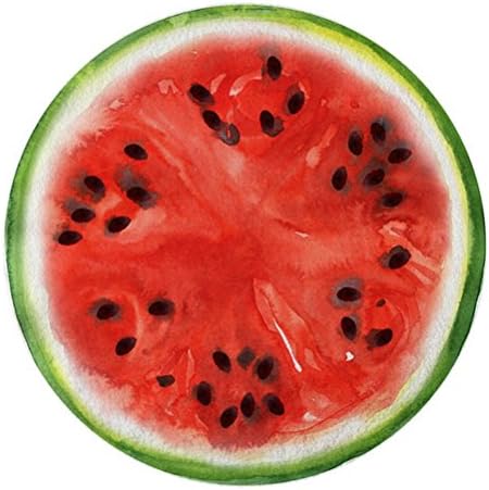 Round Towel Co. Watermelon Round Beach Towel 150 cm. Red Green