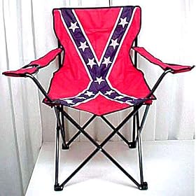 Confederate Flag Nylon Folding Camp Chair Rebel