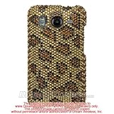 Sparkling Gold Leopard Full Diamond Rhinestone Snap on Hard Skin Shell Cove ....