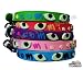 Glow-in-the-Dark Eyes Snag-proof Safety Collar for Dogs and Cats - Candy Pink/8-11