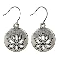 @tract Floral Drop Earring - Silvertone