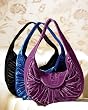 Velvet-hobo bag