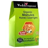 Wedderspoon Organic Manuka Honey Lozenges with Eucalyptus and Bee Propolis, 4 Ounce