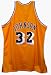 Magic Johnson Autographed Los Angeles Lakers Gold Basketball Jersey