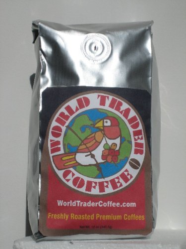Colombian Peaberry Coffee, Ground - 12 oz by World Trader Coffee