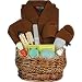 Luxury Spa Travel Gift Basket with Bath Necessities for Men